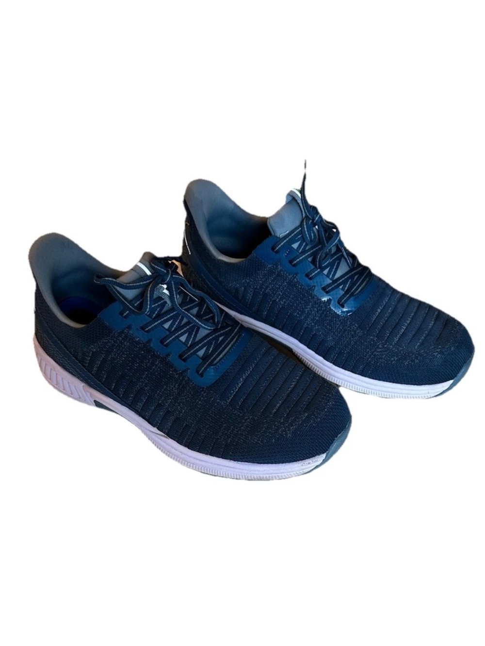 Men's Athletic Running Sneakers in Navy Blue Size 8 Slip On Hands Free